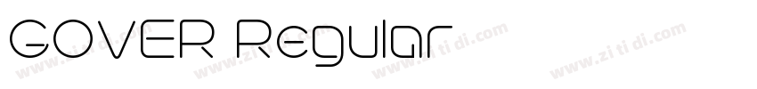 GOVER Regular字体转换 GOVER Regular字体转换